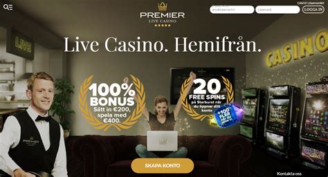 Premier live casino bonus